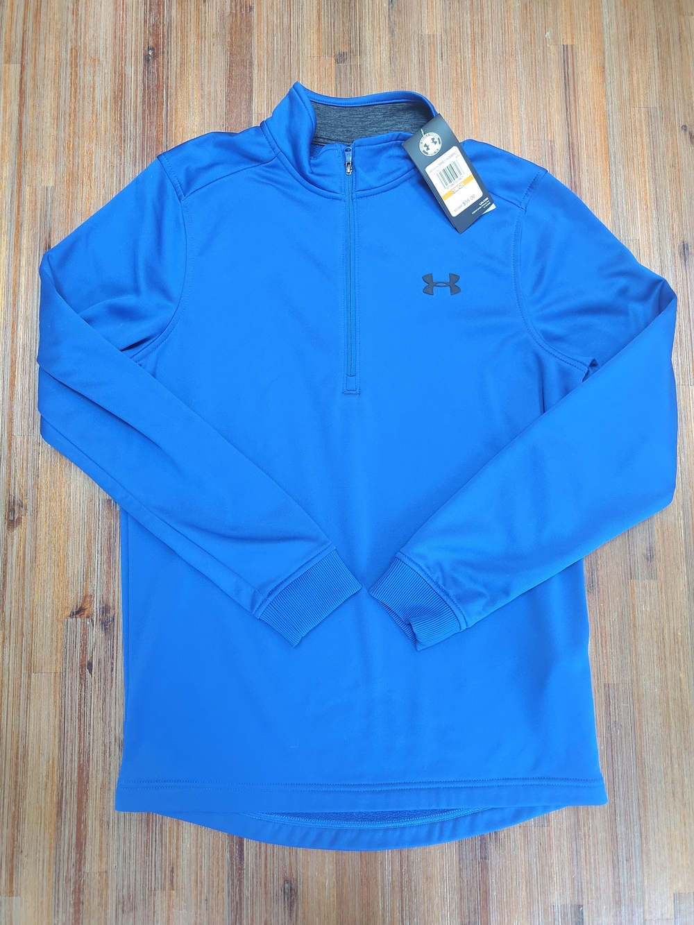 Under Armour Men's Blue Quarter-Zip Performance Sweater